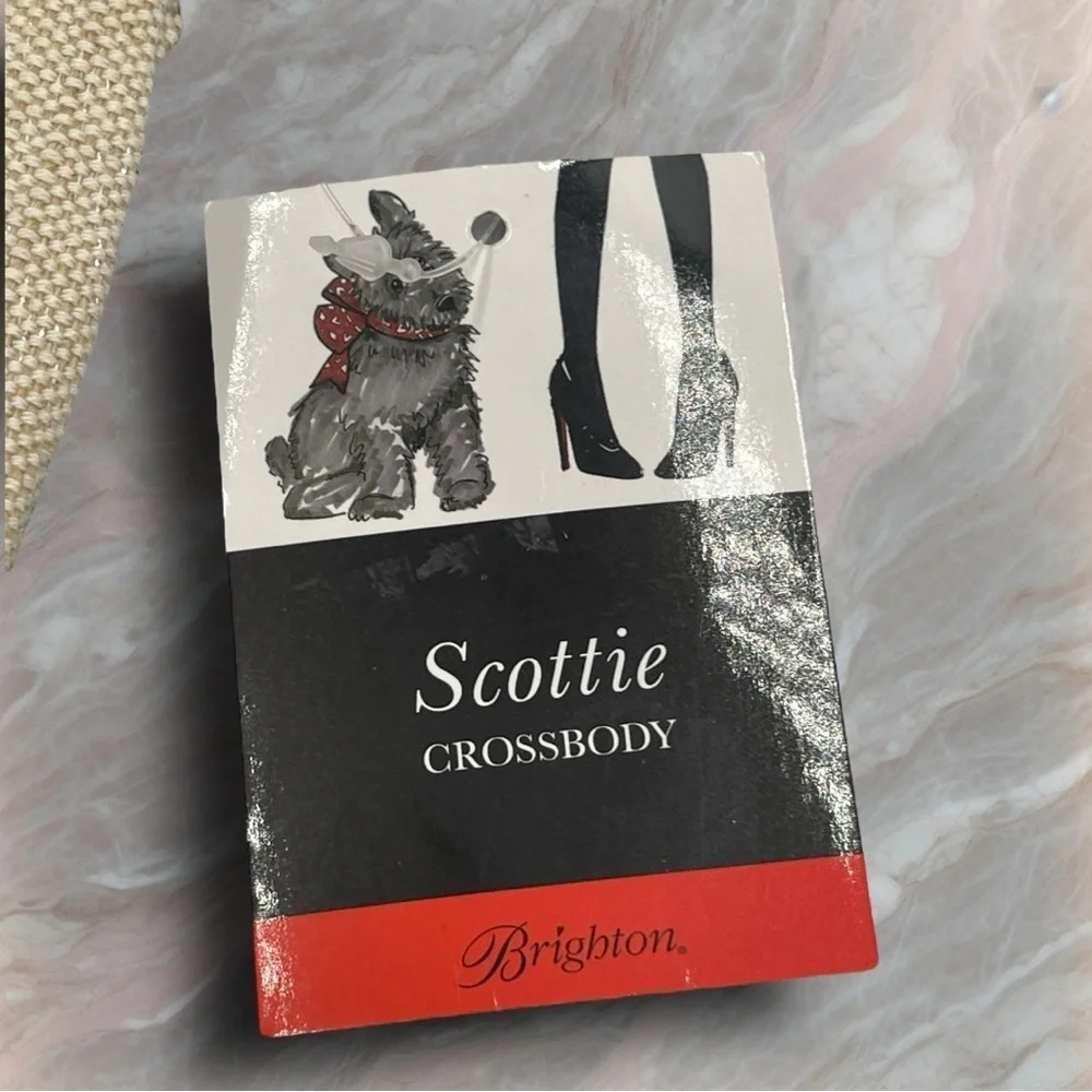 Brighton NWT Scottie Crossbody Canvas Purse Bag Detachable Strap D26499
